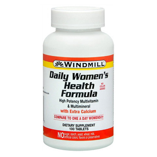 Windmill Health Formula Daily High Potency Multi Vitamin Tablets For Women - 100 Ea